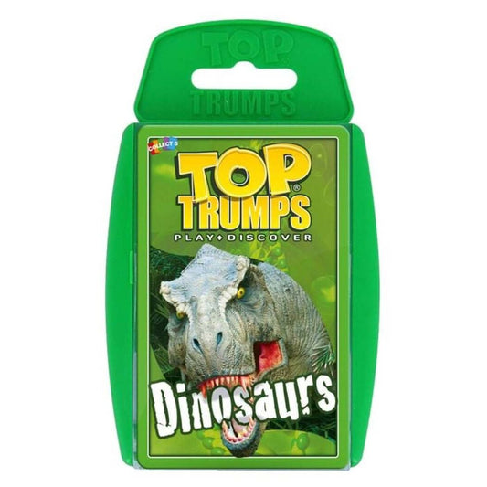 Top Trump dinosaurs,  A competitive card game that players compare stats, outsmart opponents, and win AU & NZ